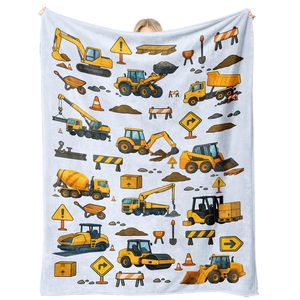 Toy Truck Flannel <b>Blanket</b> <b>Throw</b> <b>Blanket</b> Nap <b>Blanket</b> Breathable Skin Friendly for Winter Warmth Custom Print OEM ODM - Product Image 3