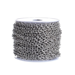 Stainless Steel O <b>Chain</b> 0.6 To 2.0 Mm For Necklace Making Jewelry Findings - Product Image 3
