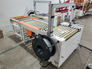 ماكينة أوتوماتيكية بالكامل عالية التعبئة بدون طيار ، شرائط PP ، آلة ربط الحزام مع طاولة محرك الأسطوانة الحية - Product Image 6