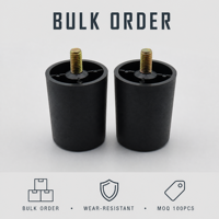 Pieds de canapé en plastique robuste et moderne avec boulons coniques cylindriques pour salon, salle à manger, cuisine