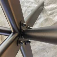 Pieds de table industriels en fonte d'acier pour restaurant, bureau, banc, café, salle à manger, meubles, pieds en métal tubulaire ovale