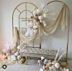 Ảo Vàng Thép Không Gỉ Đồ Nội Thất Đám Cưới Thanh Lịch Bảng Điều Chỉnh Backdrop Cho Trang Trí - Product Image 1