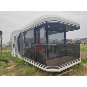 <span class=keywords><strong>Prix</strong></span> <span class=keywords><strong>de</strong></span> gros Maison conteneur à capsule spatiale Chalet en verre extérieur Camping Cabine préfabriquée Maisons modulaires mobiles - Product Image 2