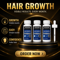 Sérum de croissance capillaire pour hommes à 5 %, traitement extra fort pour la repousse des cheveux, solution topique en gouttes pour la prévention de la perte de cheveux, 60 ml