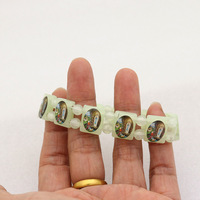 Bracelet extensible catholique pas cher, bijoux personnalisés, perles en plastique, autocollant lumineux, Saints, bracelet religieux communautaire, cadeaux