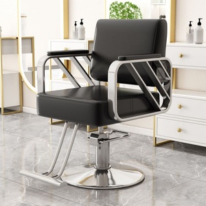 Silla de Barbero de Acero de Alta Calidad, Multifuncional, de Cuero, para Salón de Belleza, Hogar o Exteriores - Product Image 4