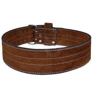 Nueva llegada de alta calidad, cinturón personalizable para levantamiento de pesas para gimnasio, Color sólido, Material de piel de vaca, logotipo personalizado, ropa de seguridad para Fitness - Product Image 2