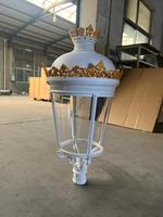 Lampadaire LED de style européen, éclairage paysager de jardin, lanterne de poteau classique pour l'extérieur, éclairage de chemin résidentiel