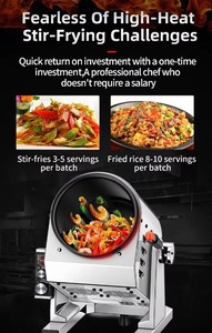 Machine de cuisson automatique électrique au gaz pour riz frit Wok avec évier <span class=keywords><strong>Cuisine</strong></span> Restaurant Pot rotatif <span class=keywords><strong>Robot</strong></span> <span class=keywords><strong>cuiseur</strong></span> - Product Image 5
