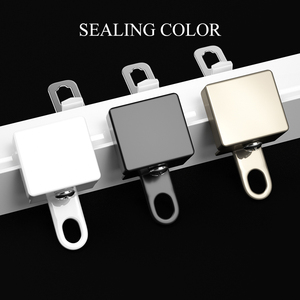 Chất Lượng Cao Duy Nhất Nhôm Rèm Theo Dõi Thiết Kế Hiện Đại 2Mm Độ Dày Đường Sắt Cho Trần Và Tường Rèm Cong Theo Dõi - Product Image 6