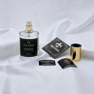Autocollants en métal aluminium personnalisés en relief pour vin et parfum, imperméables, étiquettes 3D personnalisées, emballage personnalisé, autocollants en aluminium - Product Image 1