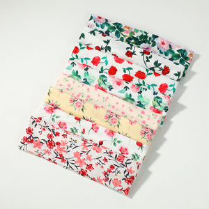<span class=keywords><strong>Bandeau</strong></span> de fitness floral romantique et éclatant, respirant, antidérapant, doux pour la peau, flexible, à motif de feuilles botaniques, pour le Pilates et la plage - Product Image 2