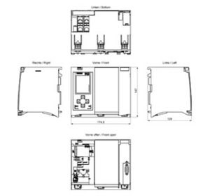 6ES7518 4AP00 0AB0 SIMATIC S7 1500, CPU 1518 4 PN/DP, Processeur central, avec 6 Mo de mémoire de travail pour les programmes et 60 Mo pour les données - Product Image 3