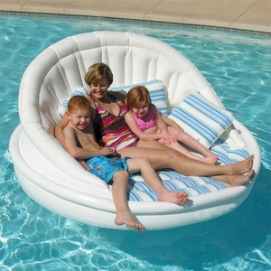 <b>Inflatable</b> Aqua <b>Sofa</b> Pool Lounger Float for Relaxation for Group Use in Pool Beach Lake - Product Image 6