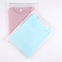 Sacs en plastique givrés recyclés OEM Creatrust personnalisables avec votre logo pour vêtements, emballage et expédition, avec fermeture éclair
