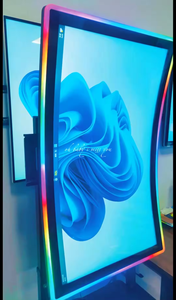 Desain baru sebenarnya 32 inci layar lengkung dipasang di dinding dengan tampilan 4K sentuh Monitor Game komputer Gaming bisnis - Product Image 3