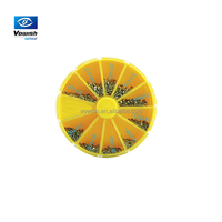 Kit de réparation de lunettes A21G, jeu de vis optiques avec plaquettes nasales pour usage en magasin d'optique