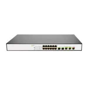 12 Gigabit portu PoE ağ anahtarı 60W BT POE + + Ethernet Metal yönetilen ağ anahtarı