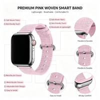 Bracelet de montre à boucle ronde tressée pour Apple Watch 11 10 9 Ultra 3, bracelet de remplacement en toile imperméable pour IWatch