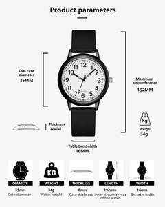 <span class=keywords><strong>CIVO</strong></span> femmes étanche analogique Quartz montre-bracelet Bracelet en Silicone Simple conception à la mode lecteur facile cadran fenêtre 20mm alliage - Product Image 5