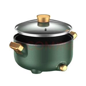 Vente en gros de cuisinière électrique ronde 3L portable de style coréen marmite électrique antiadhésive de cuisine saine pour dortoir domestique - Product Image 1
