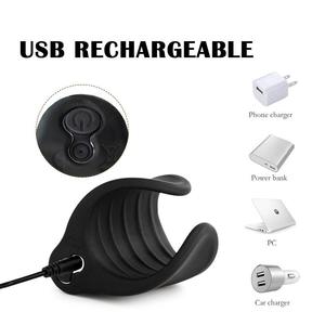 Vibratore ricaricabile degli uomini con 10 frequenza di vibrazione ritardando l'eiaculazione dispositivo pene Trainer Sex Toy per gli uomini <span class=keywords><strong>e</strong></span> le <span class=keywords><strong>donne</strong></span> del <span class=keywords><strong>sesso</strong></span> - Product Image 6