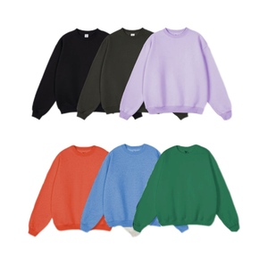 Sudaderas con capucha con estampado de logotipo personalizado de alta calidad, sudaderas de algodón 100%, patrón sólido bordado, <span class=keywords><strong>ropa</strong></span> de invierno con cuello redondo de lana - Product Image 6