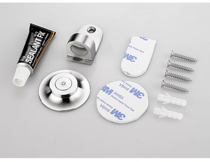 Butée de porte invisible en acier inoxydable anti-collision à fixation au sol pour salle de bain, salon, hôpital – Design moderne et facile à installer - Product Image 2