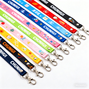 Tùy chỉnh thân thiện với môi thăng hoa Polyester/Nylon dây buộc với logo <span class=keywords><strong>ID</strong></span> phù hiệu Keychain Vòng cổ - Product Image 2