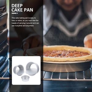 Good Quality Eco-Friendly Not Sticky Stainless Steel Bread Baking Pan Round-shaped Live Bottom Durable Cake Moulds Cake <b>Tool</b> - Product Image 5