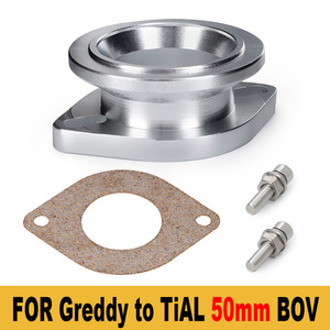 Adaptador de válvula de descarga con brida de 50 mm de aleación de aluminio para tipo S/RS a HKS, piezas de actualización para turbocompresor de coche - Product Image 3