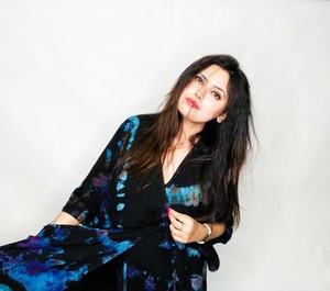 New Indian Hand Made Cotton Tie Dye Beach Dress Boho Swim Cover up Night Wear Elegant <b>Long</b> Length <b>Kaftan</b> Maxi Dress For Women - Product Image 6