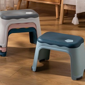 HALO Stackable Plastic Low <b>Stool</b> with Soft Padded Seat Durable PP Small <b>Stool</b> Compact Household Seating Furniture OEM ODM - Product Image 6