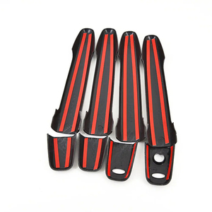 4PCS Accessoires de voiture Bande de protection de la poignée de commande de la porte de la voiture Autocollant pour la cuvette extérieure pour Mitsubishi Outlander 2009-2016 - Product Image 4