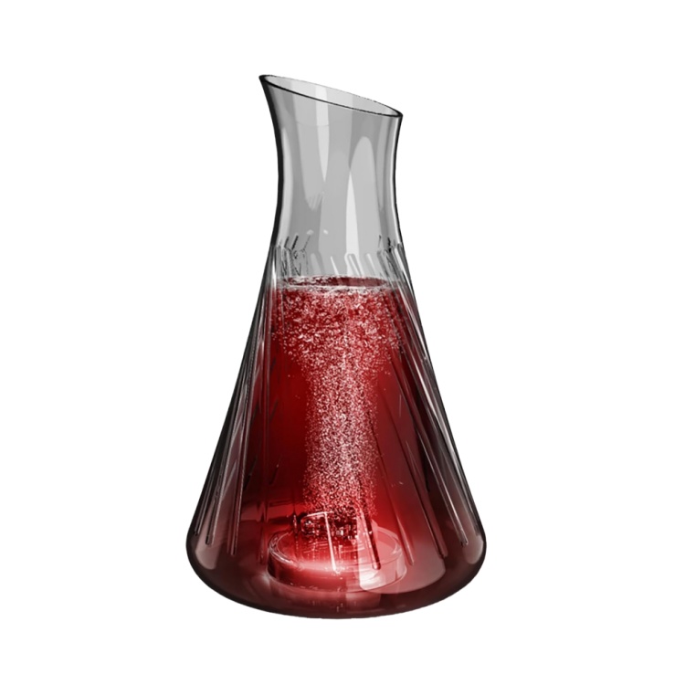 High Borosilicate Glass Wine Aerator Hydrogen Concentration 2000ppb Wireless Charging Station Instant Hydrogen Production
