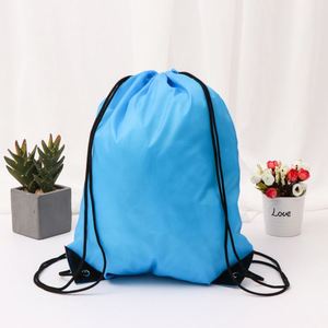 Promotion Gym Nylon Polyester Custom Logo Waterproof <b>Drawstring</b> <b>Backpacks</b> Draw String Sports Bags - Product Image 3