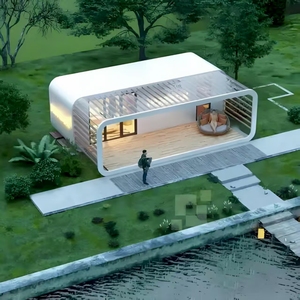 مقصورة فاخرة صديقة للبيئة ، وحدات منزل فيلا قابلة للطي للتخييم ، هيكل أخضر منخفض التكلفة ، بناء سريع لغرفة النوم - Product Image 1