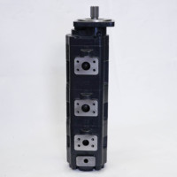 Pompe hydraulique à engrenages triple 3 étapes en fonte noire haute pression pour chargeuse – Pièces de rechange hydrauliques en gros