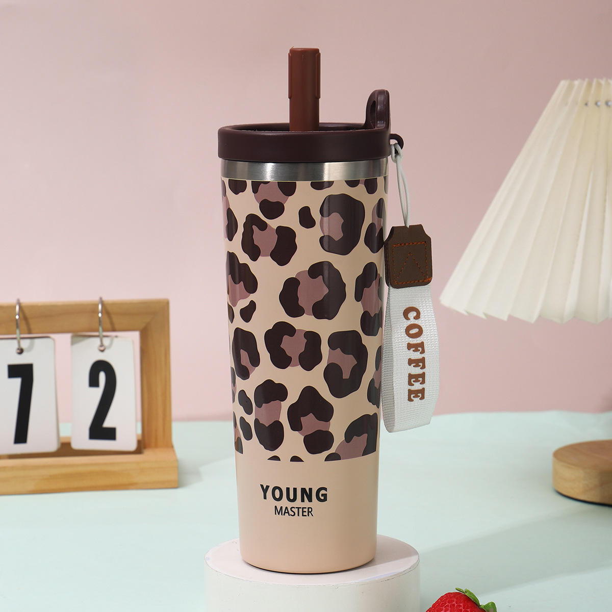 Brown leopard print