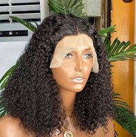 Peluca de Cabello Humano Brasileño al por Mayor con Encaje Frontal, Peluca de Cabello Virgen con Ondas Sueltas para Mujeres Negras, Peluca con Encaje Pre-Arrancado y Cabello de Bebé
