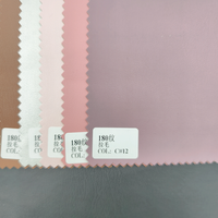 Tissu en cuir PU 100% ultra-doux à texture veloutée, style chinois, avec support tricoté, 280 GSM, pour vêtements