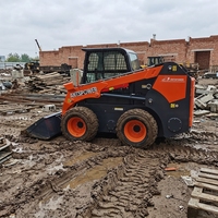Chargeuse sur pneus Antspower CXSL-800 avec cabine fermée et capacité de charge nominale de 800 kg pour travaux de construction