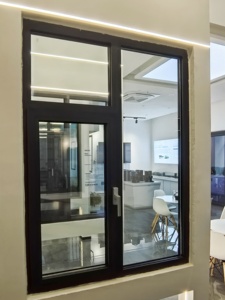 Conception moderne commerciale Windows en aluminium pour l'usage externe de style ouvert d'oscillation de villa - Product Image 3