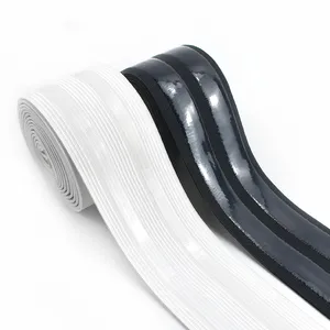 Factory Silicone Elastic Webbing Nylon Polyester Non-slip Elastic Band For Silk Stockings Cycling Clothing Shorts