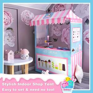 Carretto Gelati Colorato per Bambini - Negozio Portatile a Singolo Livello e Set di 3 Pezzi di Cibo Finto - Product Image 5