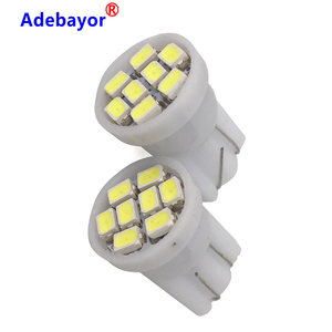 Lampe de plaque d'immatriculation automobile <span class=keywords><strong>194</strong></span> 168 192, multicolores, éclairage de largeur à cale, 8 SMD 1206/3020, 8 LED, feux de positionnement, 12V LED T10 W5W - Product Image 2