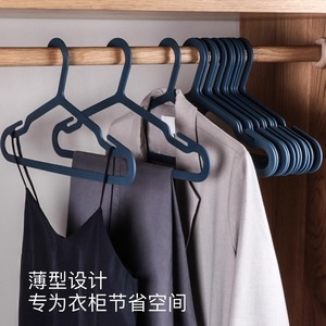 Minimalist Plastic Clothes Hanger Ultra Thin Seamless Non Slip <b>Hook</b> Type For Adult Clothing Organizing Wardrobe Use - Product Image 3