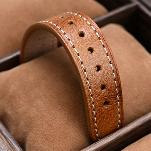 Cinturino per Orologio Vintage in Vera Pelle Cerata a Sgancio Rapido 18mm 20mm 22mm Cinturini in Pelle Bovina a Grana Piena 17mm 19mm 21mm - Product Image 4