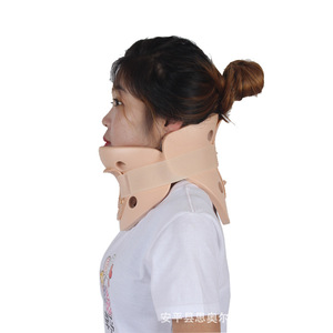 Attelle de cou en mousse de caoutchouc haute polymérisation pour adultes, dispositif de traction cervicale réglable avec support arrière et fixation - Product Image 5