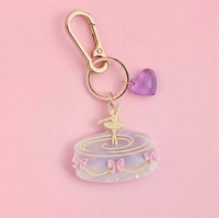 Porte-clés Thème Ballet, Breloque de Sac Ballerine, Pendentif Chaussure de Danse Tutu, Cadeau Accessoires de Danse pour Filles